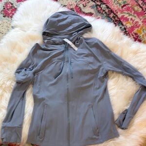 lululemon athletica Light Gray Hooded Utility Jacket
